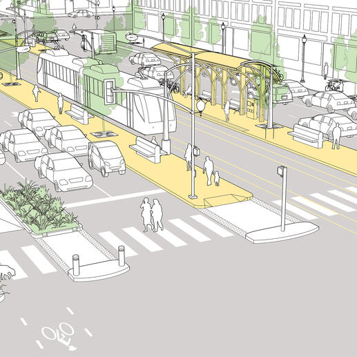 Image from NACTO's Transit Streets